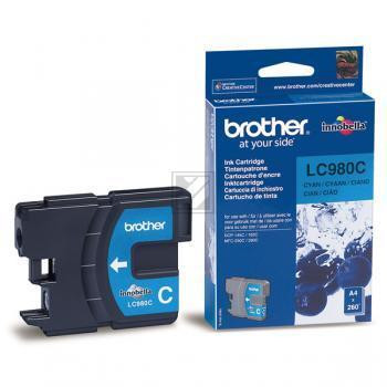 Brother Tintenpatrone cyan (LC-980CBPDR)