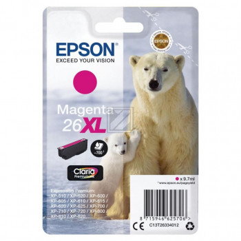 Epson Tintenpatrone magenta HC (C13T26334012, T2633)