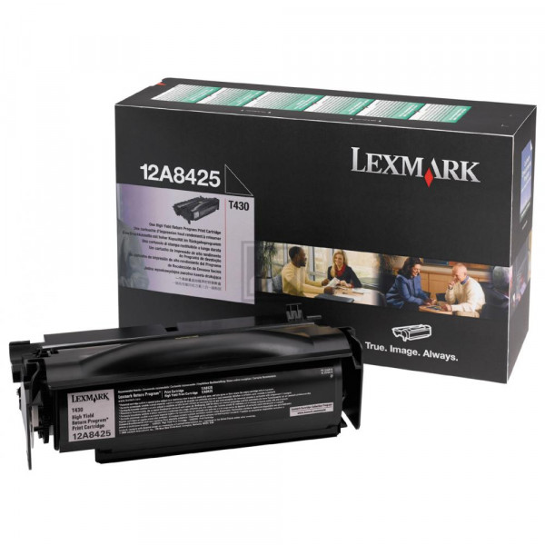 Lexmark Toner-Kartusche Prebate schwarz HC (12A8425)