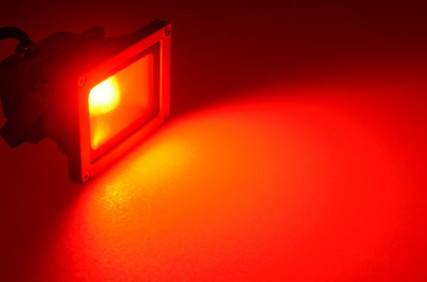 LED-Flutlichtstrahler AC 120° rot 12W Green-Power-LED