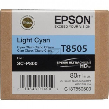 Epson Tintenpatrone Ultra Chrome HD cyan light (C13T850500, T8505)