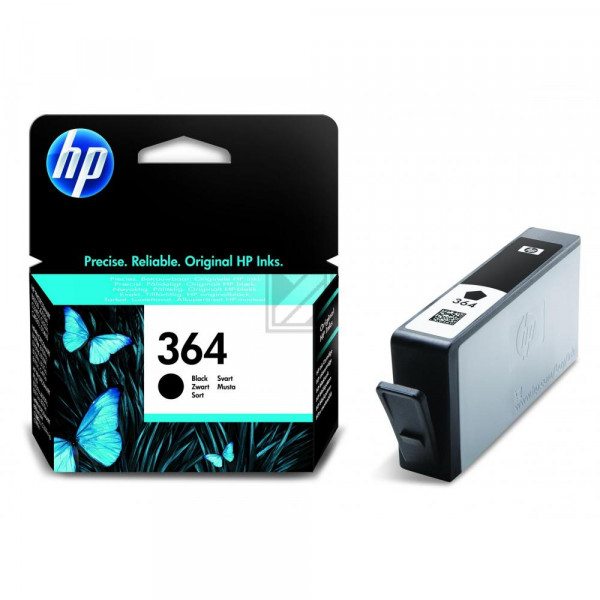 HP Tintenpatrone photo schwarz (CB317EE#BA1, 364)