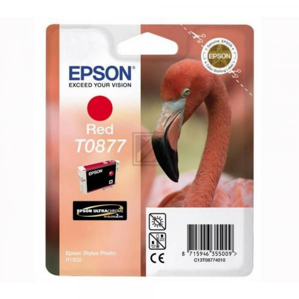 Epson Tintenpatrone Ultrachrome Hi-Gloss2 rot (C13T08774010, T0877)