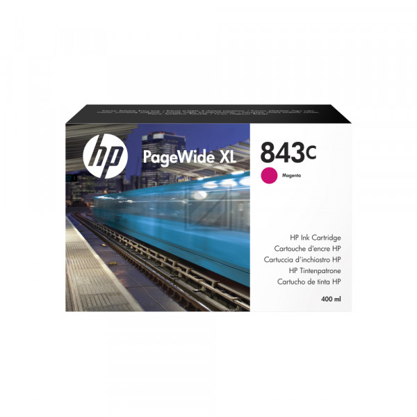 HP Tintenpatrone magenta (C1Q67A, 843C)