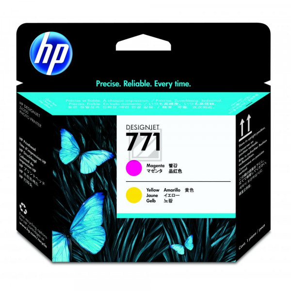 HP Tintendruckkopf gelb magenta (CE018A, 771)