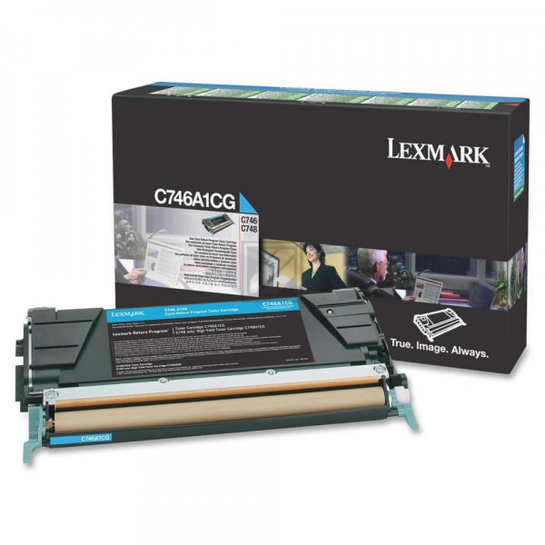 Lexmark Toner-Kartusche Return Program cyan (C746A1CG)