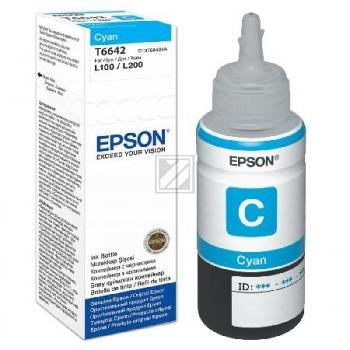 Epson Tintennachfüllfläschchen cyan (C13T664240, T6642)