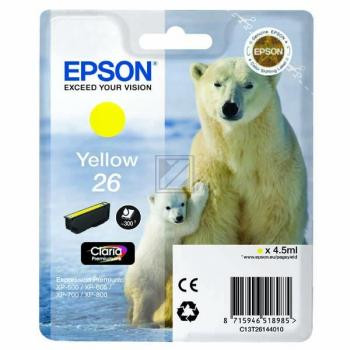 Epson Tintenpatrone gelb (C13T26144012, T2614)