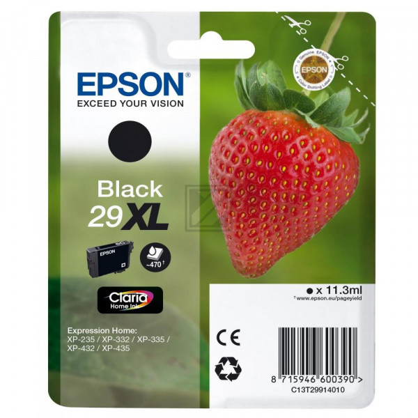 Epson Tintenpatrone schwarz (C13T29914022, T2991)