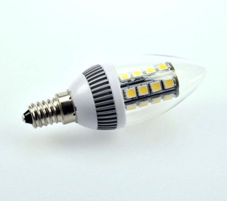 E14 LED-Kerze AC 290 Lumen 360° warmweiss 3,8W klar Green-Power-LED