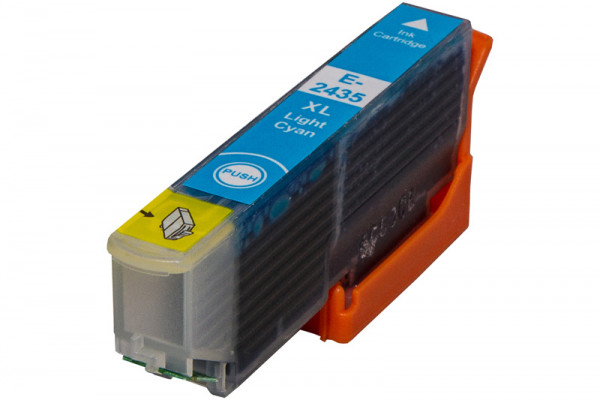 Tintenpatrone Light-Cyan (Hellblau) Epson T2435 kompatibel 15 Ml.