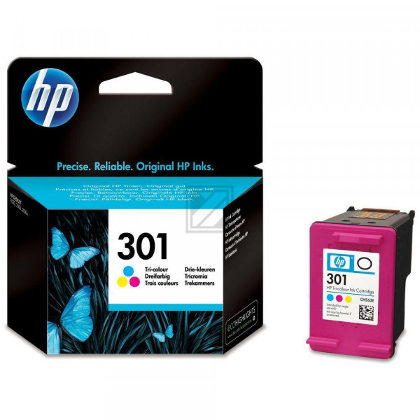 HP Tintendruckkopf cyan/gelb/magenta (CH562EE, 301)