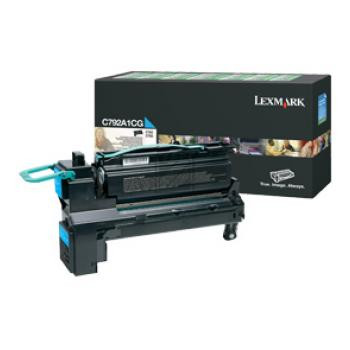 Lexmark Toner-Kartusche Prebate cyan (C792A1CG)