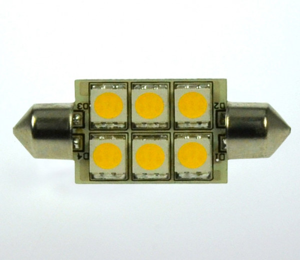 S8x37 LED-Soffitte AC/DC 107 Lumen 125° kaltweiss 1W dimmbar Green-Power-LED