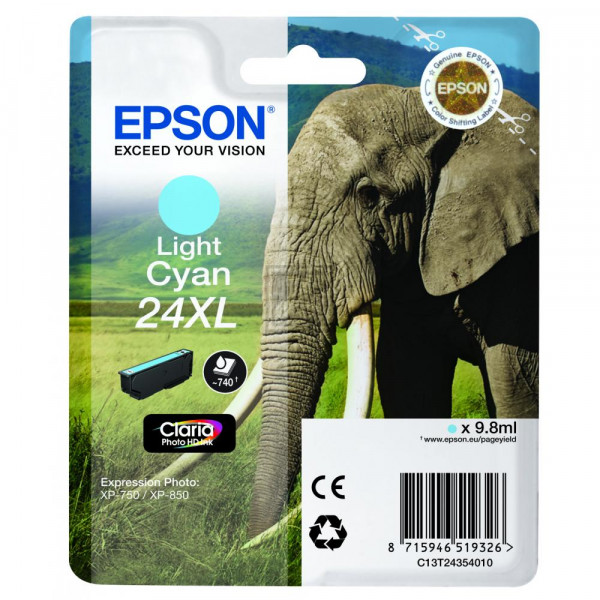 Epson Tintenpatrone cyan light HC (C13T24354022, T2435)