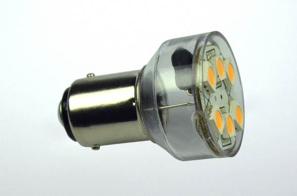 BA15D LED-Bajonettsockellampe AC/DC 120 Lumen 125° kaltweiss 1W dimmbar Green-Power-LED