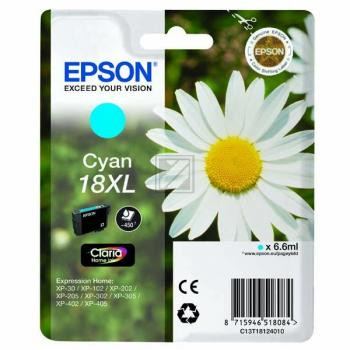 Epson Tintenpatrone cyan HC (C13T18124022, T1812)