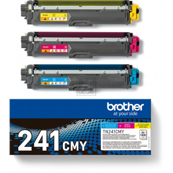 BROTHER Toner Multipack CMY TN-241CMY HL-3140/3170 1400 Seiten