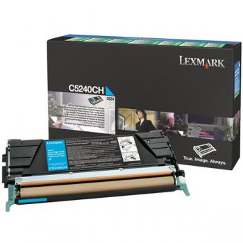 Lexmark Toner-Kartusche Prebate cyan HC (C5240CH)
