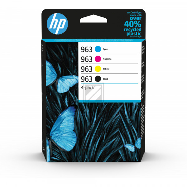 HP Tintendruckkopf gelb, cyan, magenta, schwarz (6ZC70AE, 963)