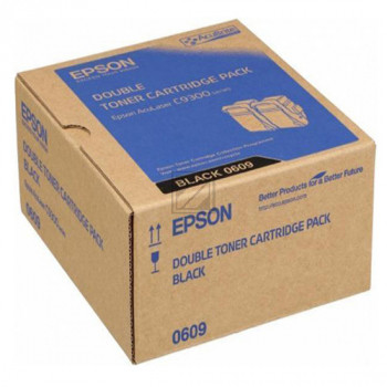 Epson Toner-Kit 2 x cyan 2-Pack (C13S050608, 2 x 0608)