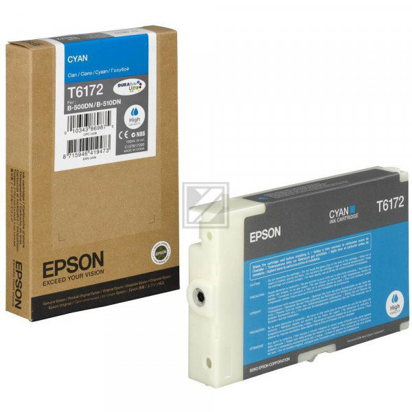 Epson Tintenpatrone cyan HC (C13T617200, T6172)