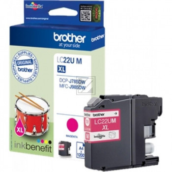 Brother Tintenpatrone magenta HC (LC-22UMBP)