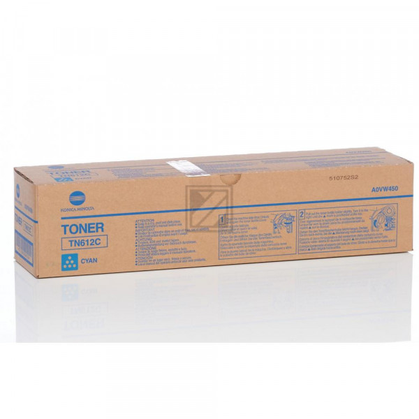 Konica Minolta Toner-Kit cyan (A0VW450, TN-612C)