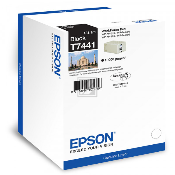 Epson Tintenpatrone schwarz HC plus + (C13T74414010, T7441)