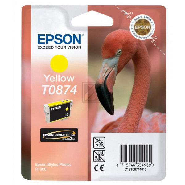 Epson Tintenpatrone Ultrachrome Hi-Gloss2 gelb (C13T08744010, T0874)