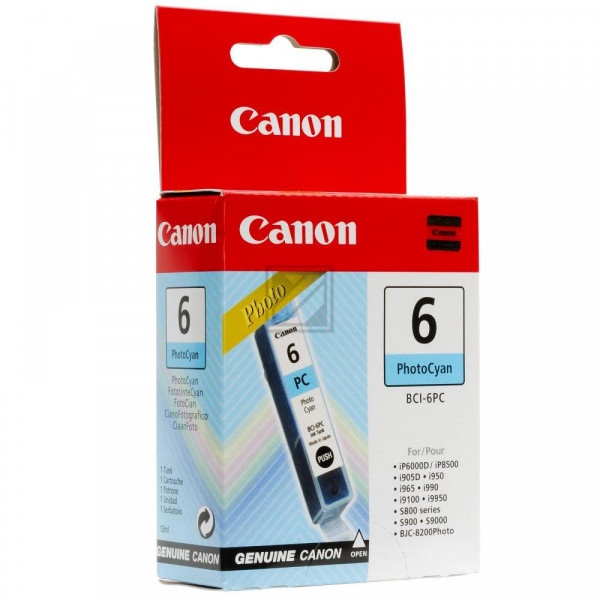 Canon Tintenpatrone Photo-Tinte Photo cyan (4709A002, BCI-6PC)