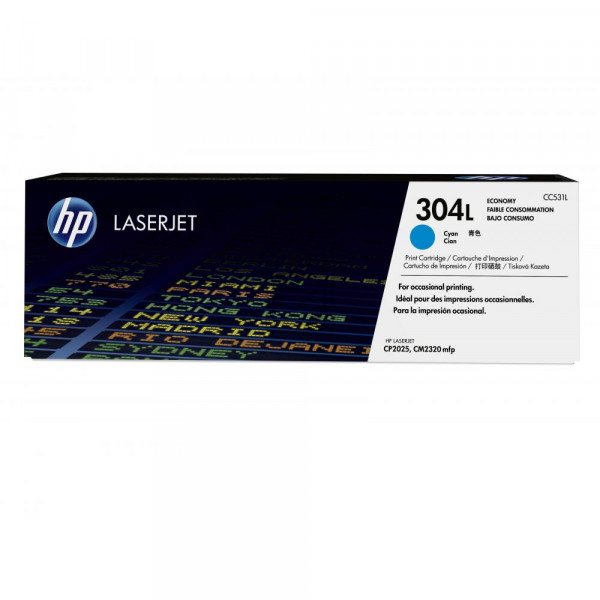 HP Toner-Kartusche Economy cyan LC (CC531L, 304L)