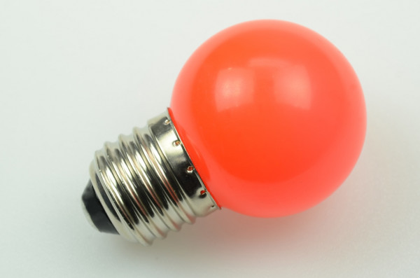 E27 LED-Globe LB45 AC 45 Lumen 270° rot 1W Green-Power-LED