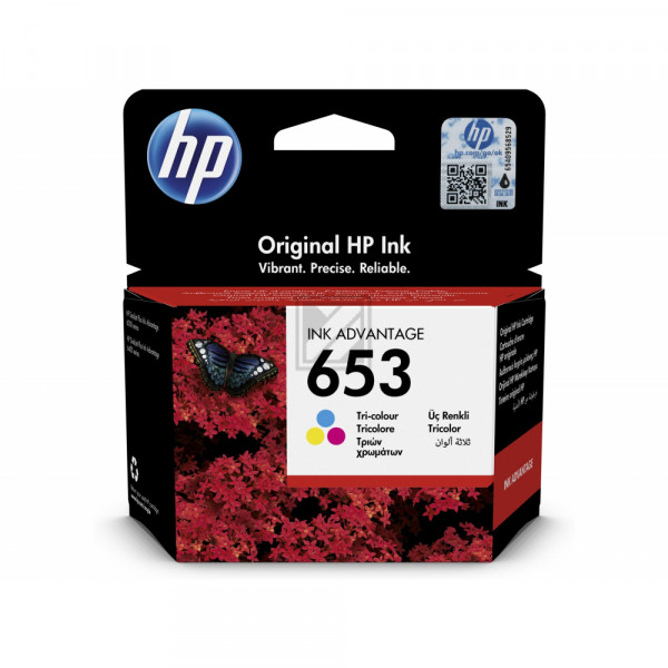 HP Tintendruckkopf cyan/gelb/magenta (3YM74AE#BHL, 653)