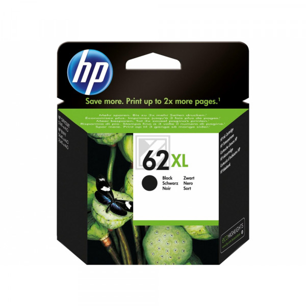 HP Tintendruckkopf schwarz HC (C2P05AE#301, 62XL)