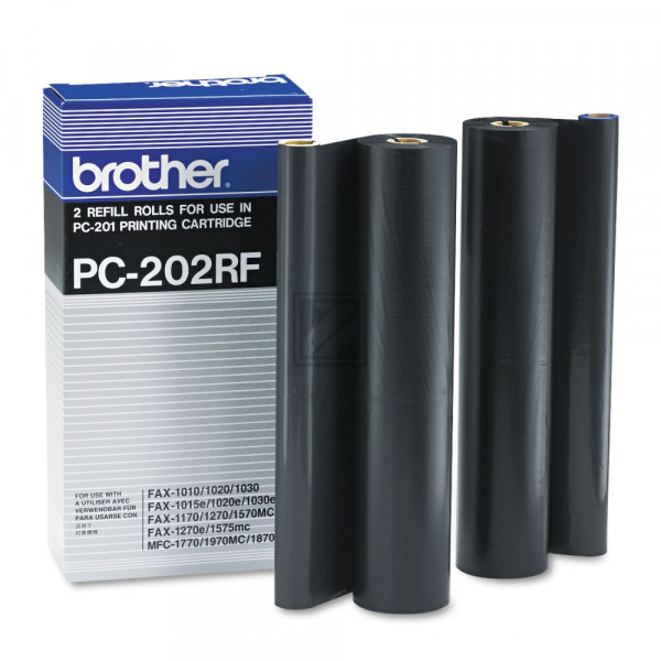 Brother Thermo-Transfer-Rolle 2 x schwarz 2-Pack (PC-202RF)