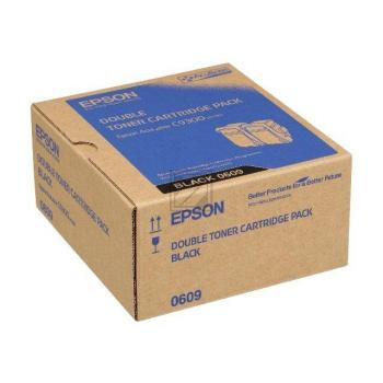 Epson Toner-Kit 2 x schwarz 2-Pack (C13S050609, 2 x 0609)