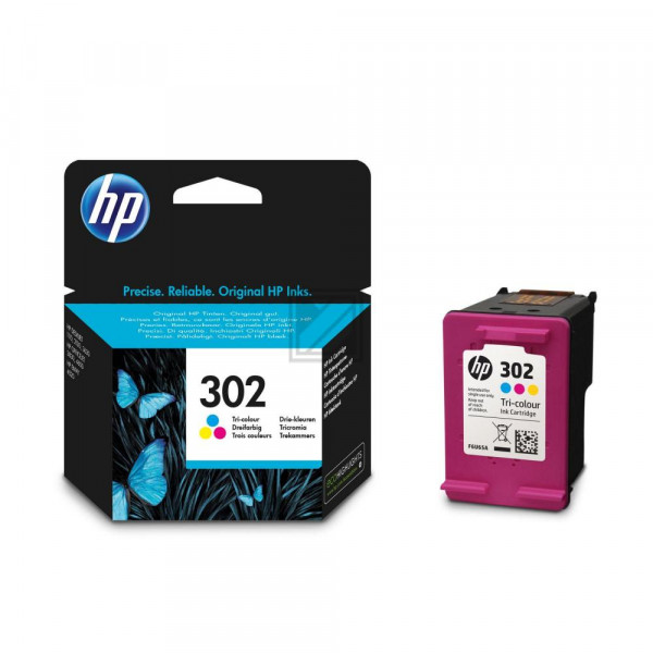 HP Tintendruckkopf cyan/gelb/magenta (F6U65AE#301, 302)