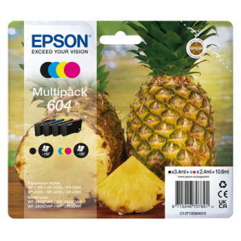 Epson Tintenpatrone gelb, magenta, schwarz, cyan SC (C13T10G64010, 604)