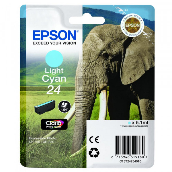 Epson Tintenpatrone cyan light (C13T24254012, T2425)