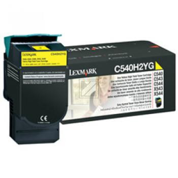 Lexmark Toner-Kartusche gelb HC (C540H2YG)