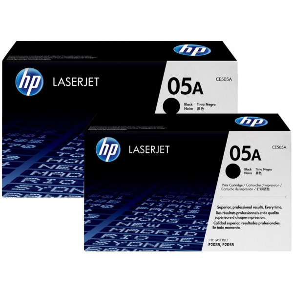 HP Toner-Kartusche 2 x schwarz 2-Pack (CE505D, 05D)