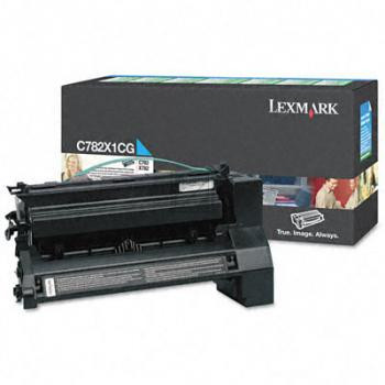 Lexmark Toner-Kartusche Prebate cyan HC plus (C782X1CG)