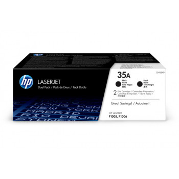 HP Toner-Kartusche 2 x schwarz 2-Pack (CB435AD, 35AD)