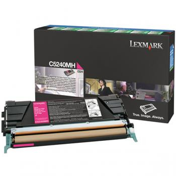Lexmark Toner-Kartusche Prebate magenta HC (C5240MH)